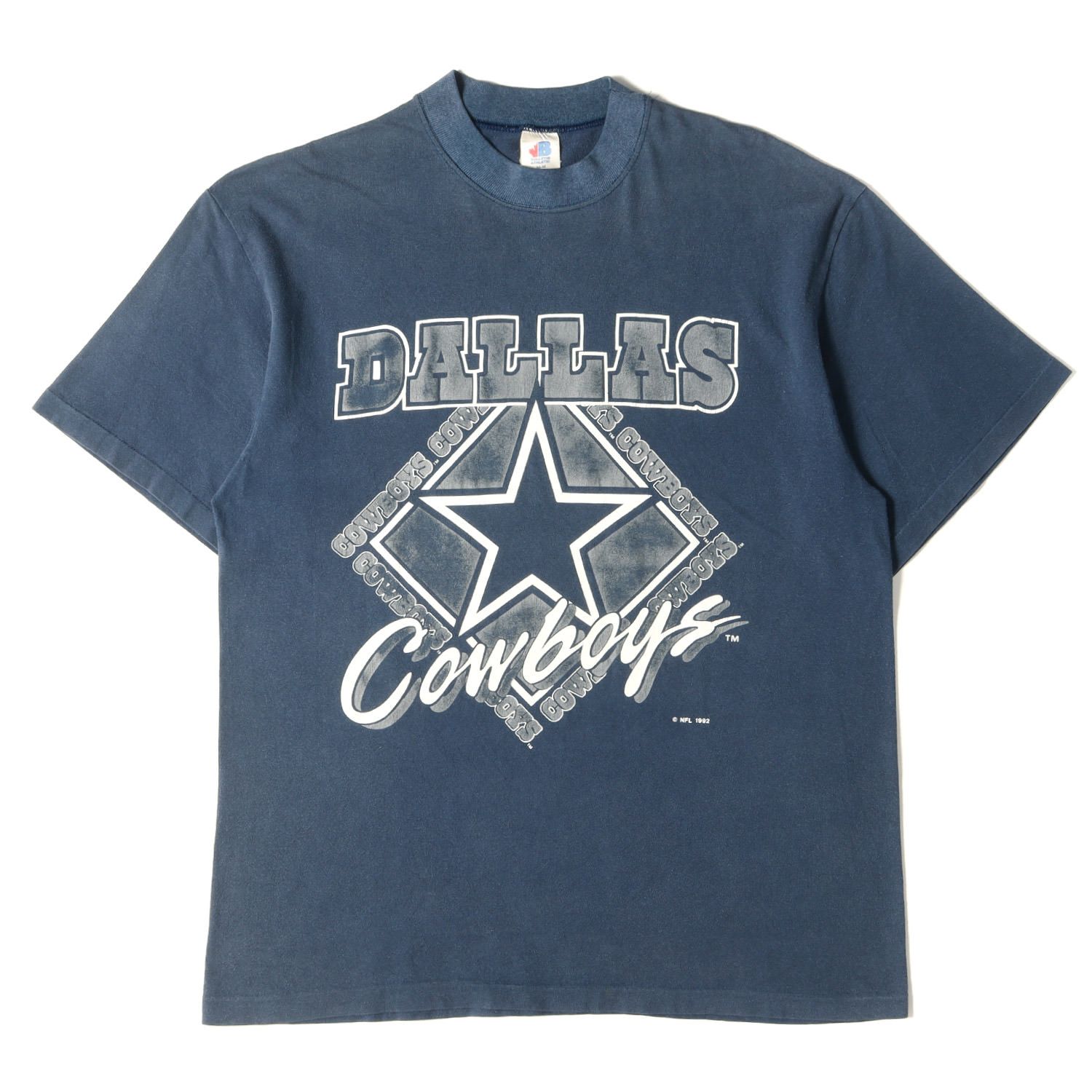 90s NFL DALLAS COWBOYS チームロゴ クルーネック 半袖 Tシャツ 90年代 カナダ製 BULLETIN ATHLETIC ブリティン アスレチック ネイビー M 90s - 00s ヴィンテージ古着 Vintage / Used