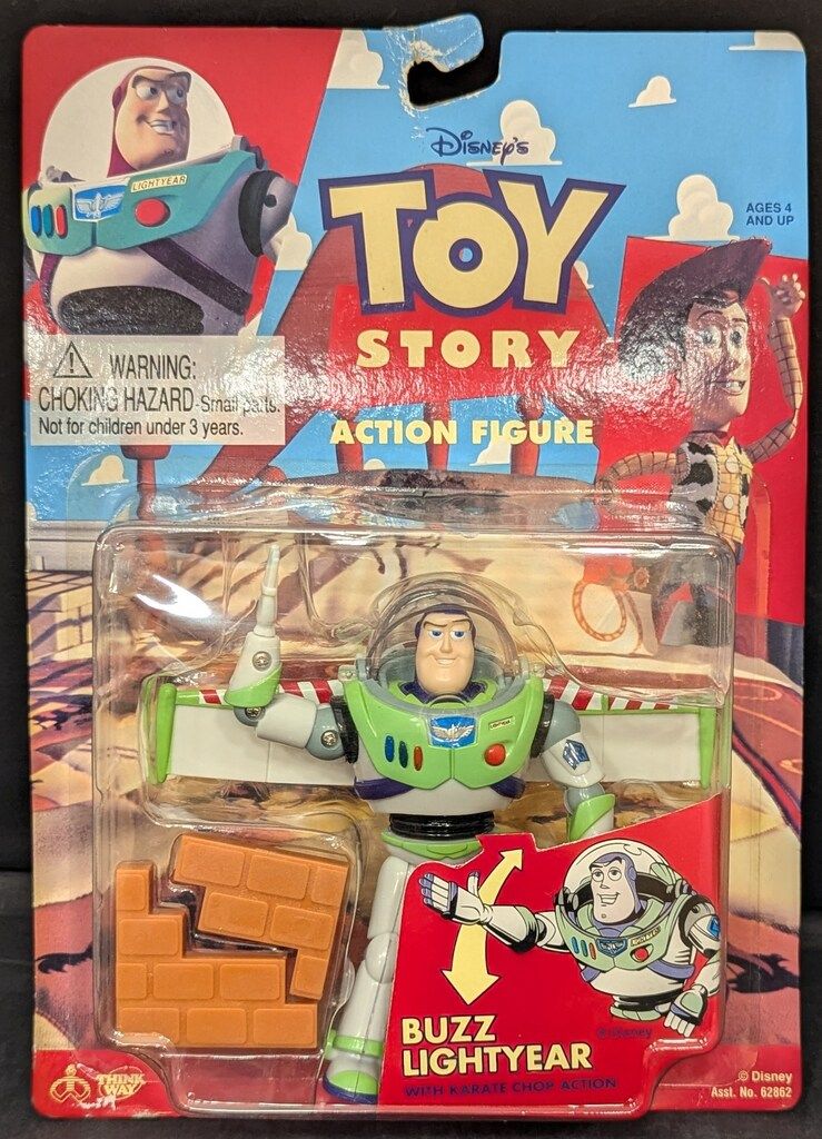 THINKWAY TOYS TOY STORY ACTION FIGURE BUZZ LIGHTYEAR WITH KARATE CHOP ACTION