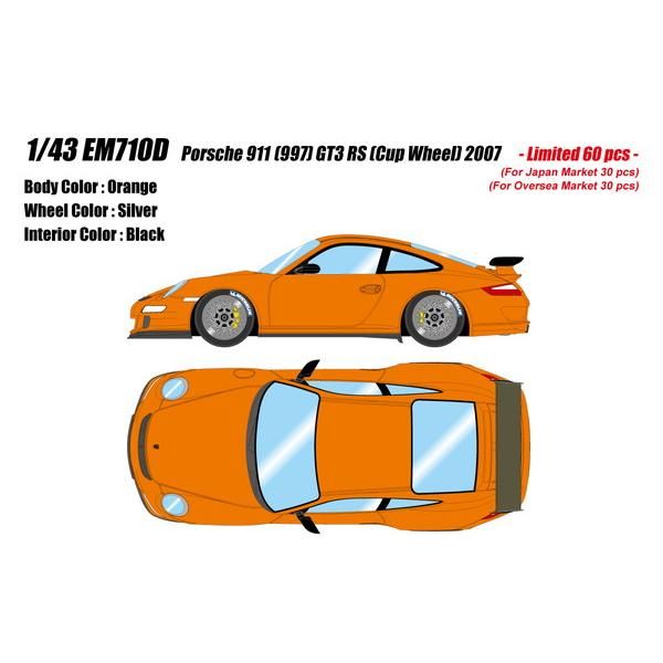 新品 EIDOLON 1/43 ポルシェ 911(997) GT3 RS (BBS Cup ホイール) オレンジ 完成品ミニカー EM710D  [佐川急便] - メルカリ