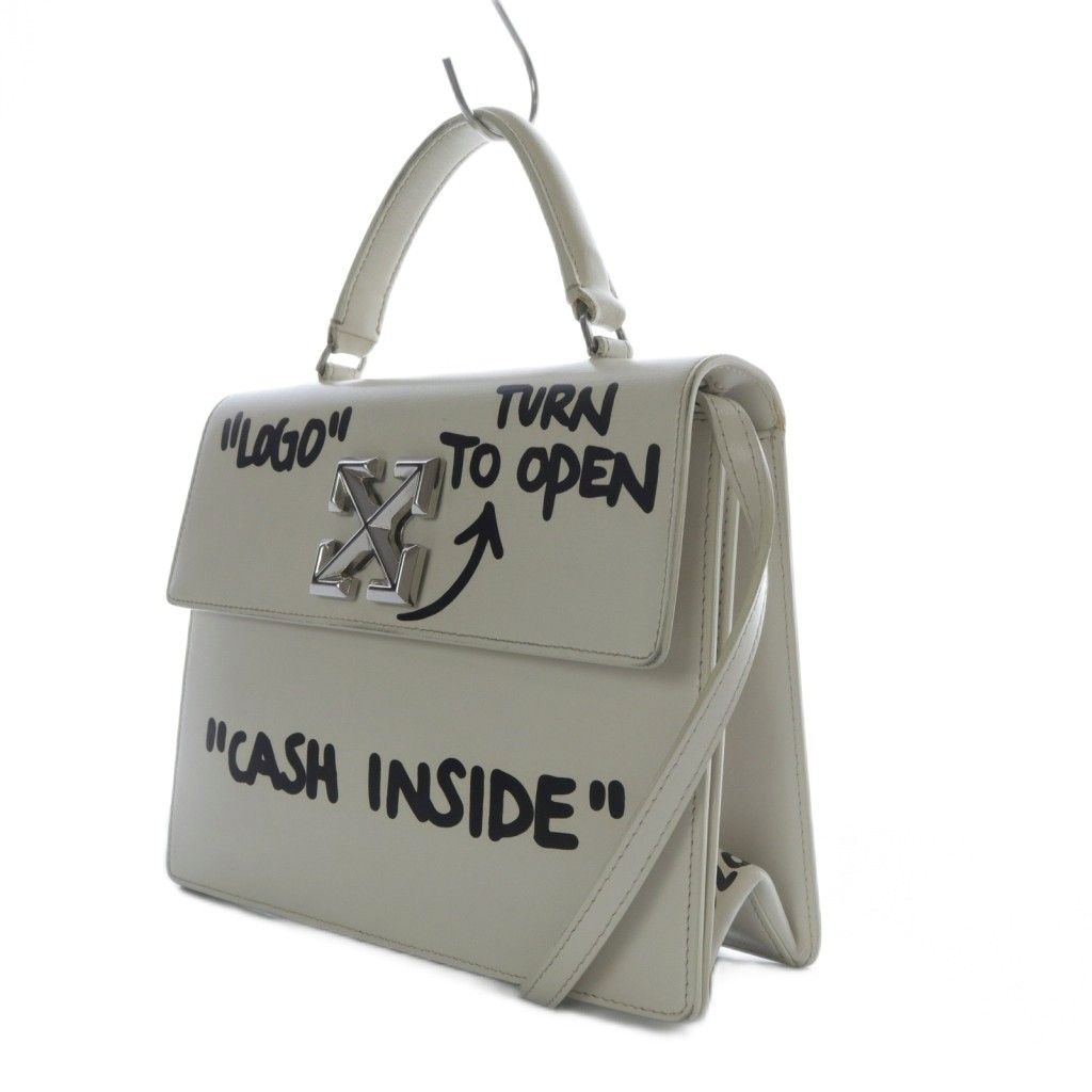 オフホワイトoff-white jitney ショルダーバッグ オフホワイト OFF WHITE JITNEY 2WAY バッグ ハンドバッグ ワン