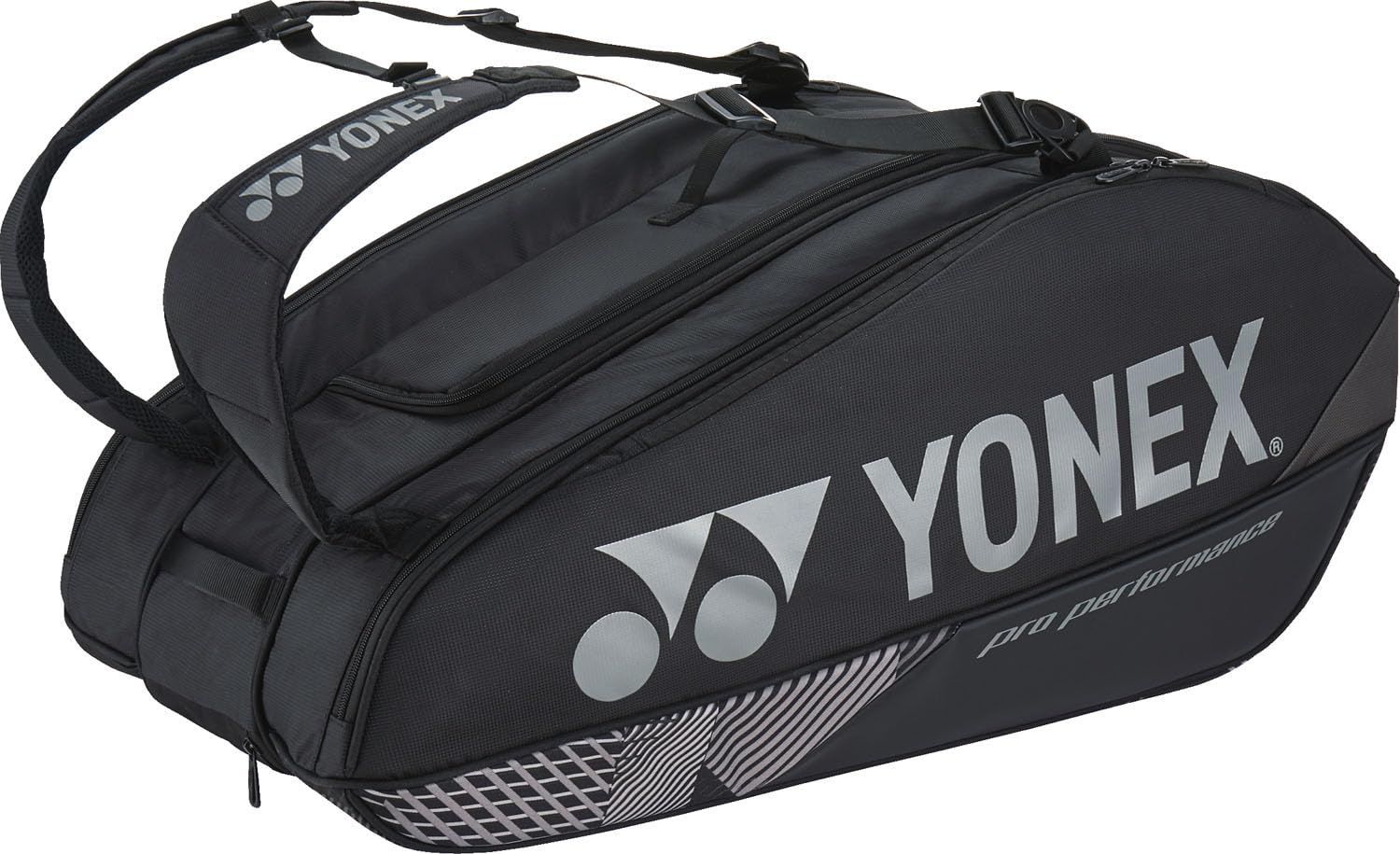 ブラック [YONEX] テニス バドミントン ラケットバッグ ラケット9本収納 ブラック