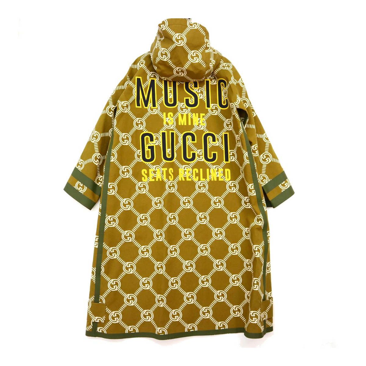 グッチ Cappotto GG Gucci 100 フード付き ロングコート グッチシマ