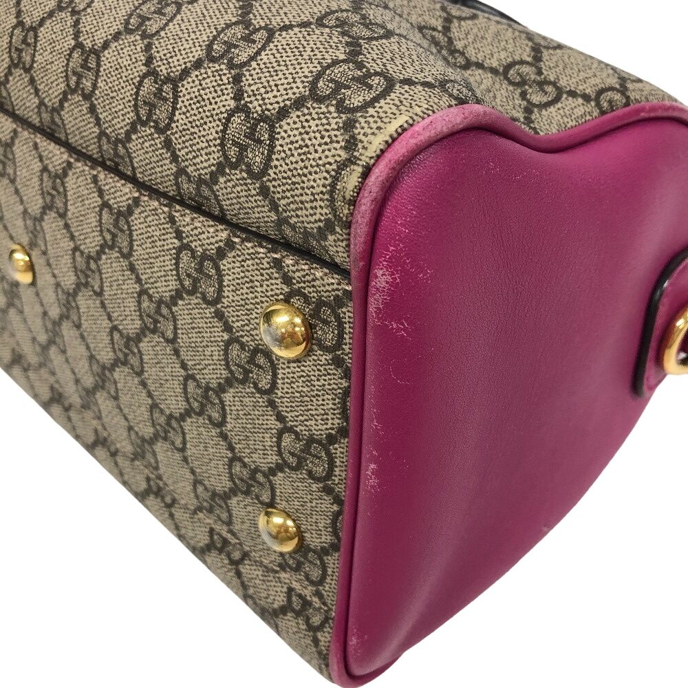 グッチ GGスプリーム ミニボストンバッグ 409529 GUCCI/グッチ 409529 ハンドバッグ GGスプリーム レザー