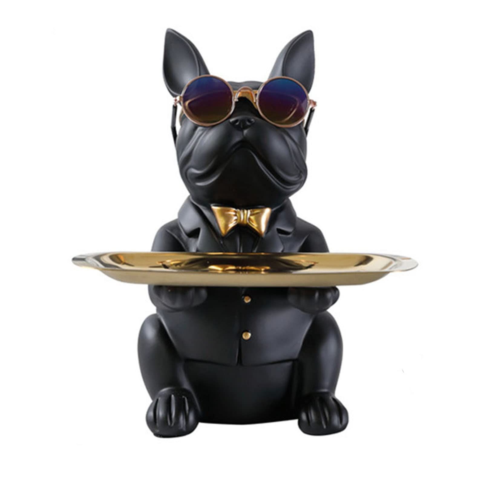 C Yipyon 皿を上げる犬さん 置物 最も安い 犬の像の装飾トレイ フレンチブルドック ダブルトレイ キー収納トレイ 横になる 犬 クリエイティブ  飾り テーブル 卓上 鍵置き 眼鏡 リモコン 化粧品 小物収納 インテリア 雑貨 樹脂 彫刻装飾 結婚式 感謝祭 贈り Echo Corner 2個パック 7-1/4インチ TCGリッピングソーブレード 硬質プラスチック、メラミン、ラミネート、MDF、