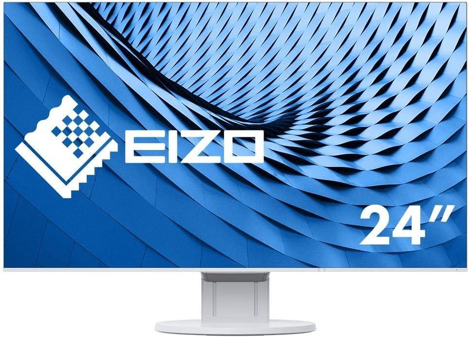 EIZO エイゾ FlexScan 60cm（23.8）型カラー液晶モニター FlexScan EV2451 フルHD（1920×1080）フルフラット  中古－良い
