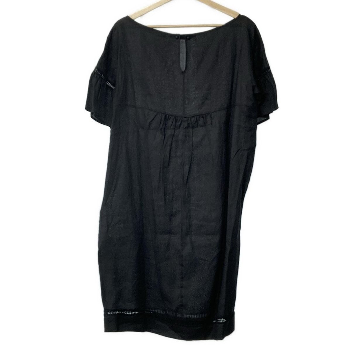 Max Mara STUDIO マックスマーラスタジオ ワンピース サイズL. レディース - 黒 半袖|ロング