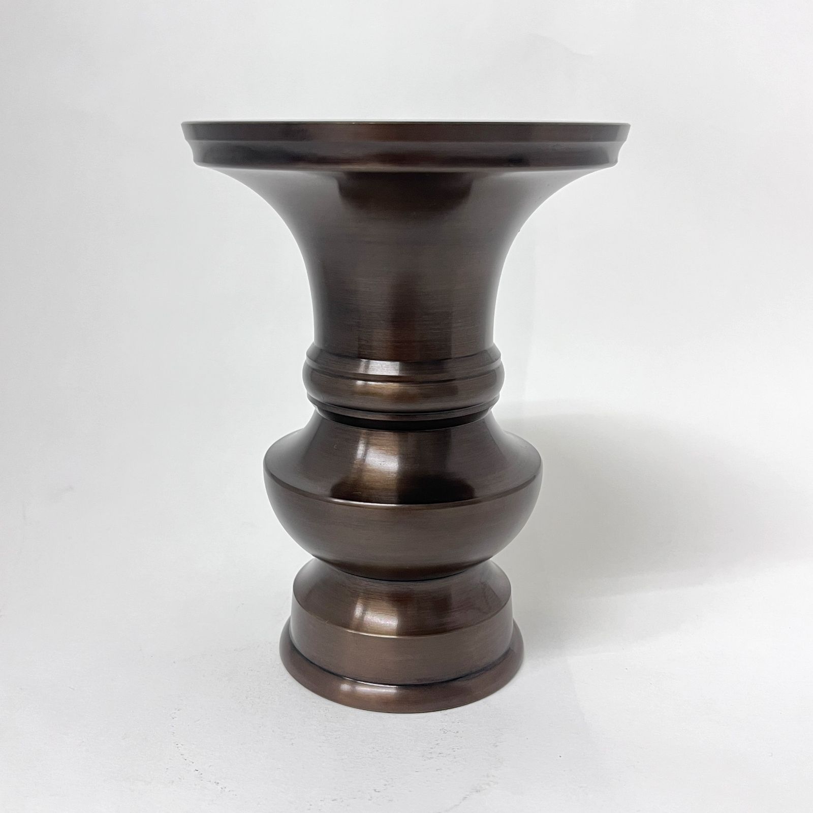 SALE50％OFF／ 【新品】 花立 4.5寸 鍋長色 日本製 真鍮 高さ 