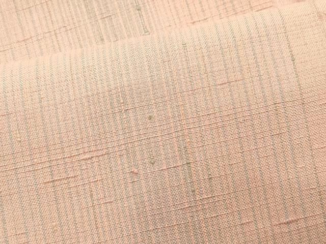 平和屋着物○紅花紬 米沢 縞 正絹 逸品 CAAS8766vf