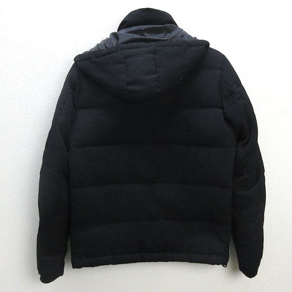 D■シップス/SHIPS ウール ダウンジャケット JKT【M】黒/MENS/18【中古】