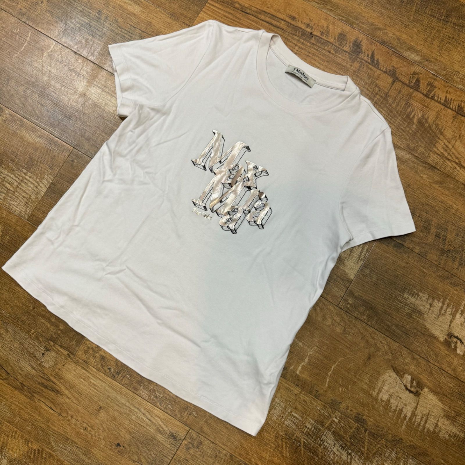 【S MAX MARA エス マックス マーラ】Tシャツ ONDA コットン ジャージー ロゴ スウェットシャツ