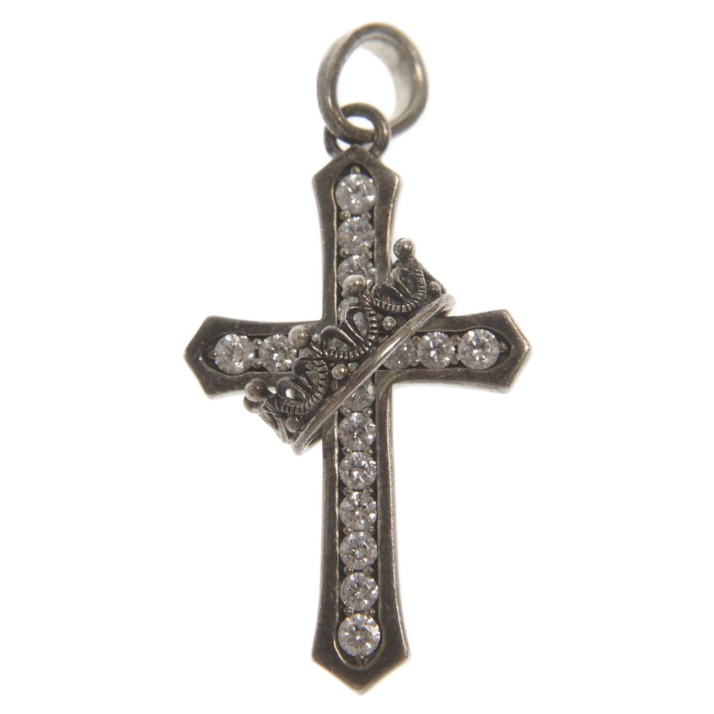 JUSTIN DAVIS クロスクラウンペンダント　ネックレス Justin Davis】極美品 クロスウィズクラウン ネックレス