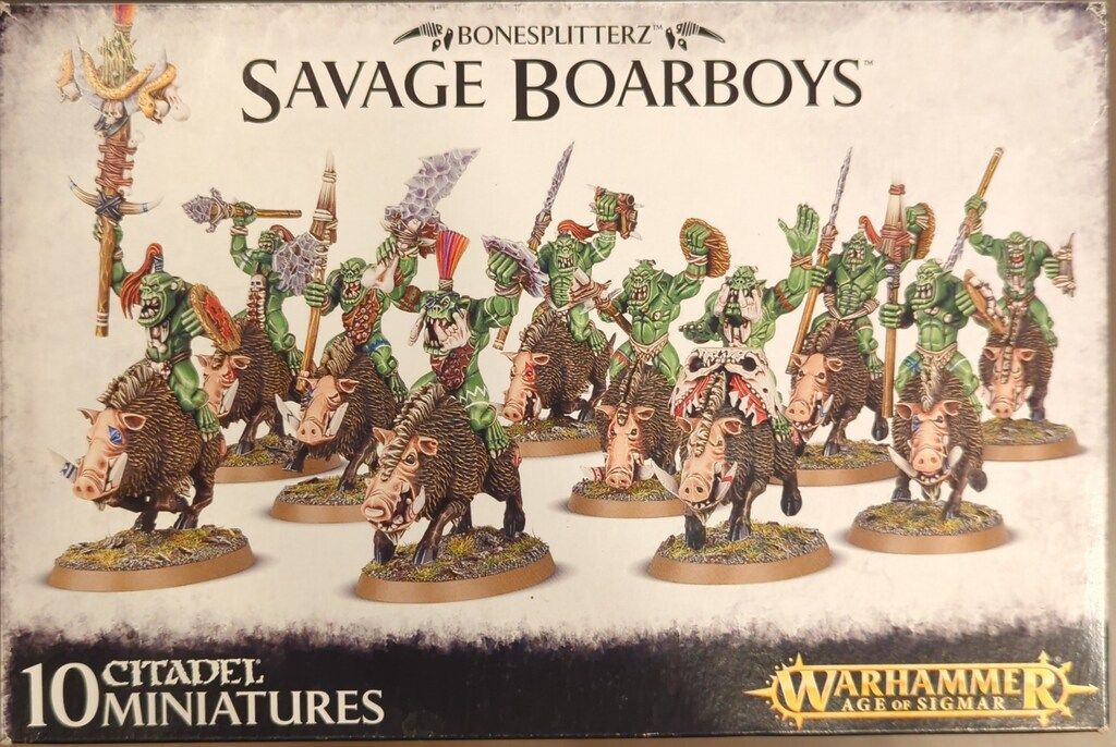 GAMESWORKSHOP WARHAMMER Age of Sigmar Bonesplitterz Savage Boarboys サヴェッジ ボアボゥイズ
