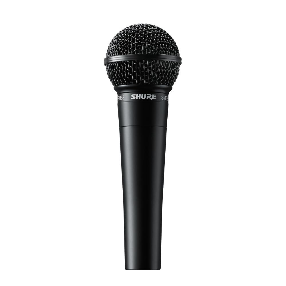 数量 SHURE シュア SM58-BLK ブラック エディション ダイナミックマイク ON|OFFスイッチなし 単一指向性 カーディオイド XLR 有線 ボーカル 歌 ライブ 収録 配信 録音 レコーディング 実況 ゲーム ゲーミング