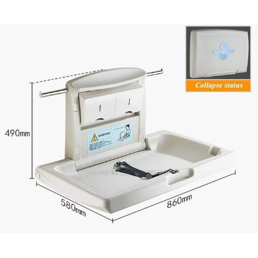 おむつ交換台 オムツ換え 壁掛けベビーおむつ交換台 壁掛け式水平ベビーおむつ交換台クローバー壁掛け式折りたたみ式多機能おむつテーブル