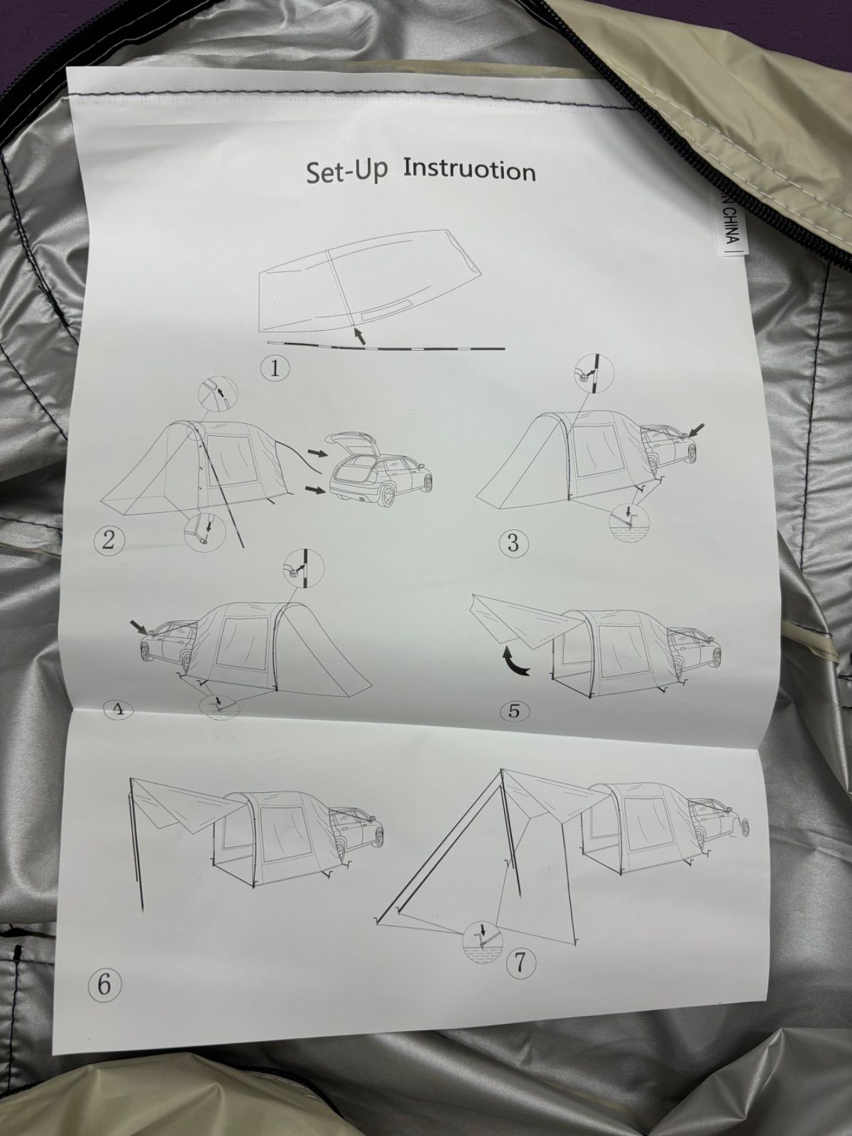 カーリアテント タープ キャンプテント カーサイドテント 車中泊テント OLIVEOS_COM_TR