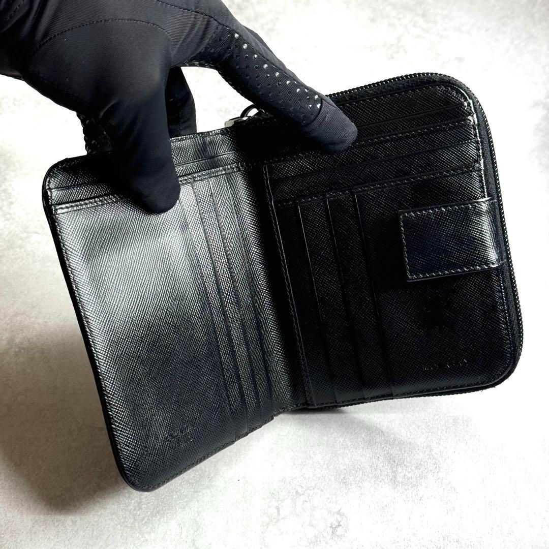 ≫美品≪ / PRADA プラダ サフィアーノトライアングルコンパクト