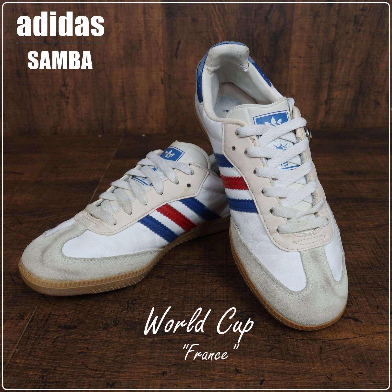 00s～ Vintage USアイテム☆adidas アディダス SAMBA サンバ ワールドカップ フランス SIZE 23.5cm ホワイト  00's 00年代 希少アイテム - メルカリ