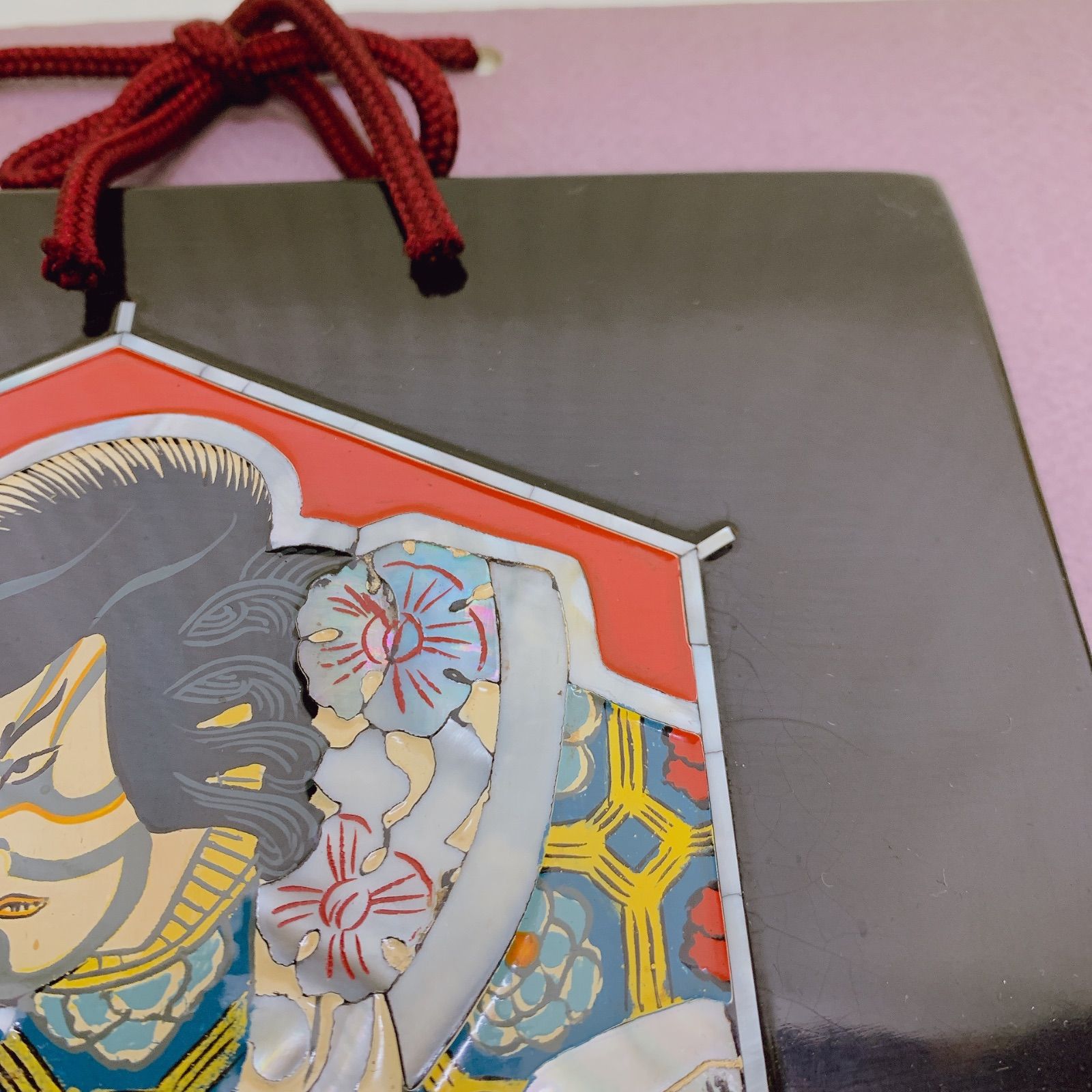 螺鈿、螺鈿細工、壁掛け、飾り、伝統工芸、塗り、美術品、古美術、漁、牧、樵、耕 螺鈿 螺鈿細工 漆工 壁飾り 古美術品 漆芸 伝統工芸 4枚セット