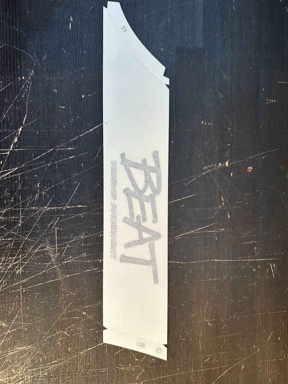 ホンダ 純正 ビート ステツカー 左 リヤーフエンダー HONDA BEAT Side Decal Woody Gray TYPE1 75784-SS1-013ZA Genuine JDM メーカー純正品