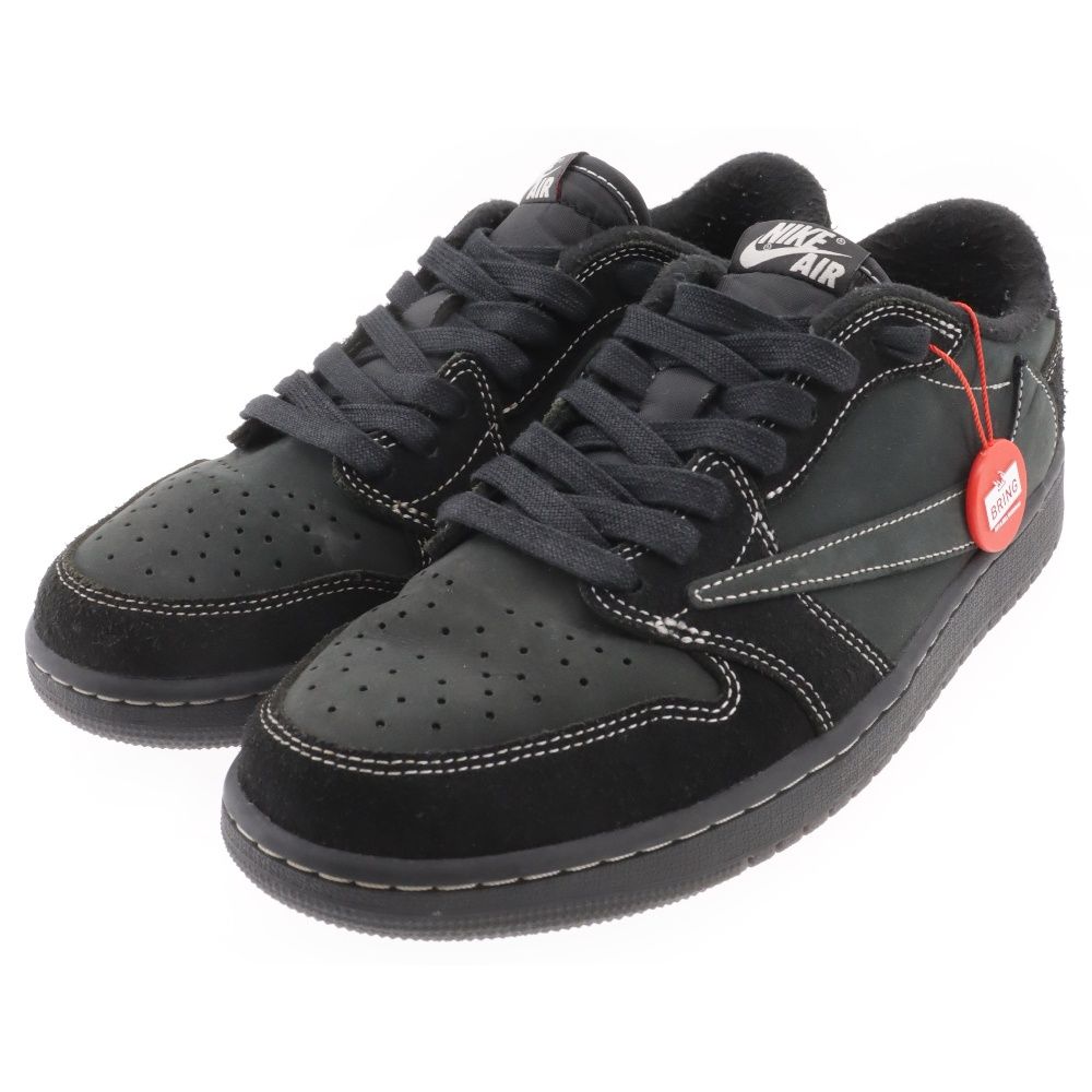 NIKE (ナイキ) ×TRAVIS SCOTT AIR JORDAN 1 LOW OG SP BLACK PHANTOM DM7866-001 トラヴィススコット エアジョーダン1 ブラックファントム ローカットスニーカー US9/27cm