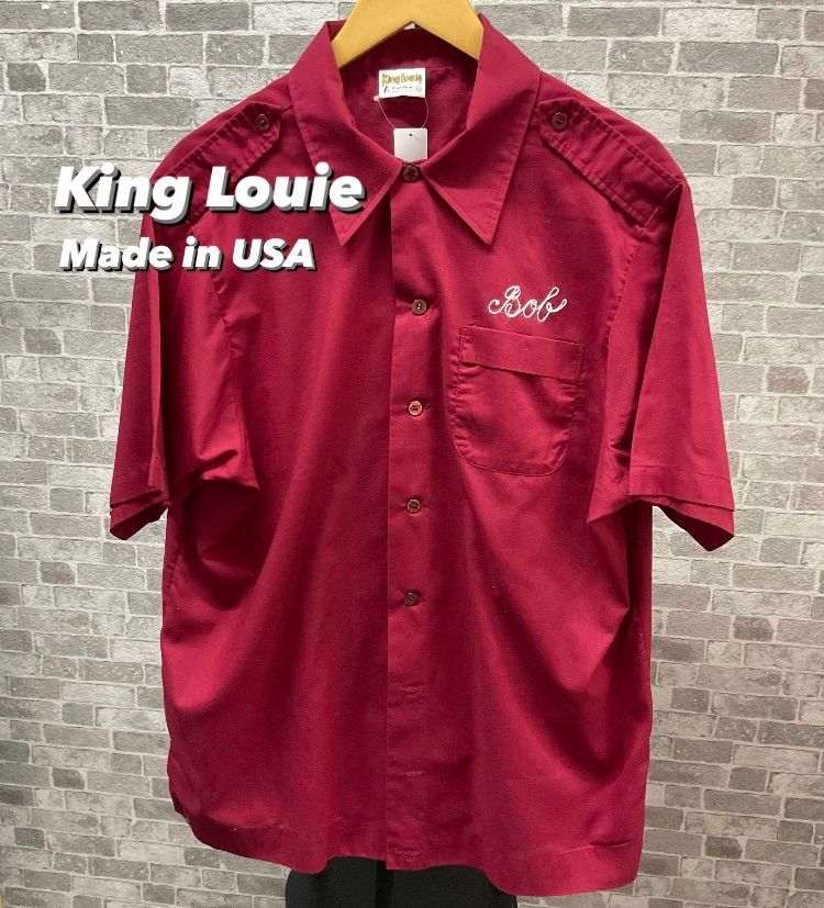 King Louie キングルイ ボーリングシャツ 刺繍シャツ メンズXL ダーク
