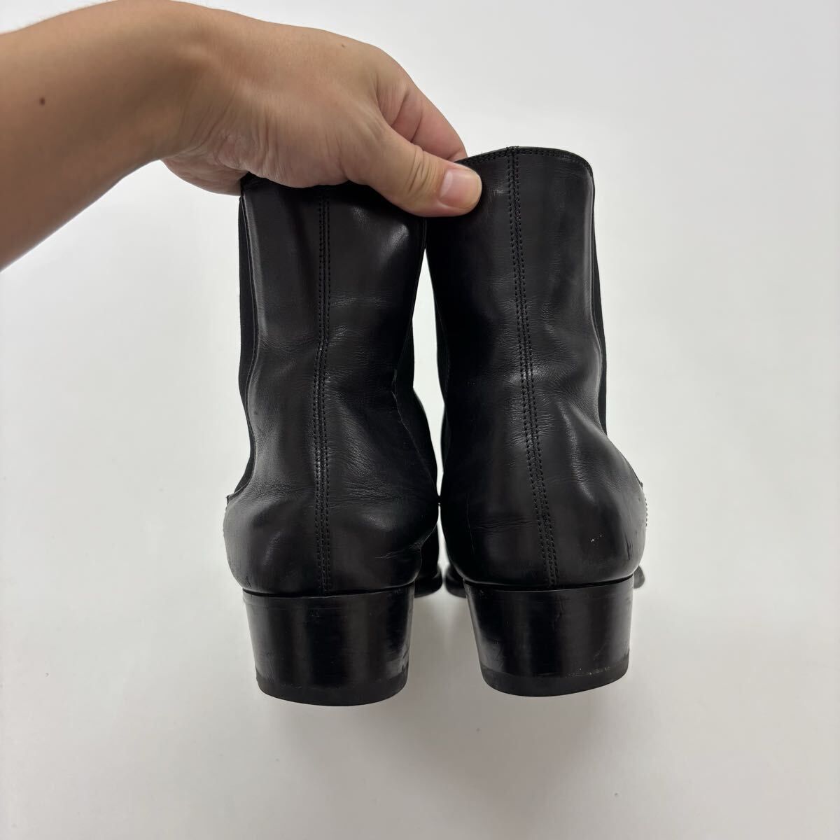  SAINT LAURENT PARIS サンローラン パリ サイドゴア ブーツ BLACK ブラック 系 サイズ 42 710-0180 サイドゴアブーツ ブーツ 革靴