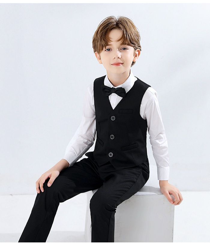 ベスト キッズベスト 男の子 フォーマルベスト スーツ 無地 ジレ
