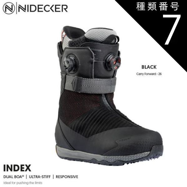 種類7：28cm  24-25 NIDECKER ナイデッカー インデックス INDEX DUAL BOA メンズ スノーボードブーツ スノボ 日本正規品