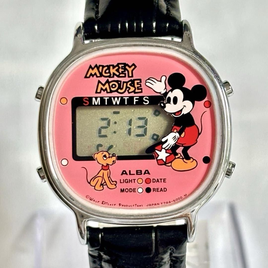 電池 SEIKO セイコー ALBA アルバ ミッキーマウス デジタル ベルト NICORILABO_COM