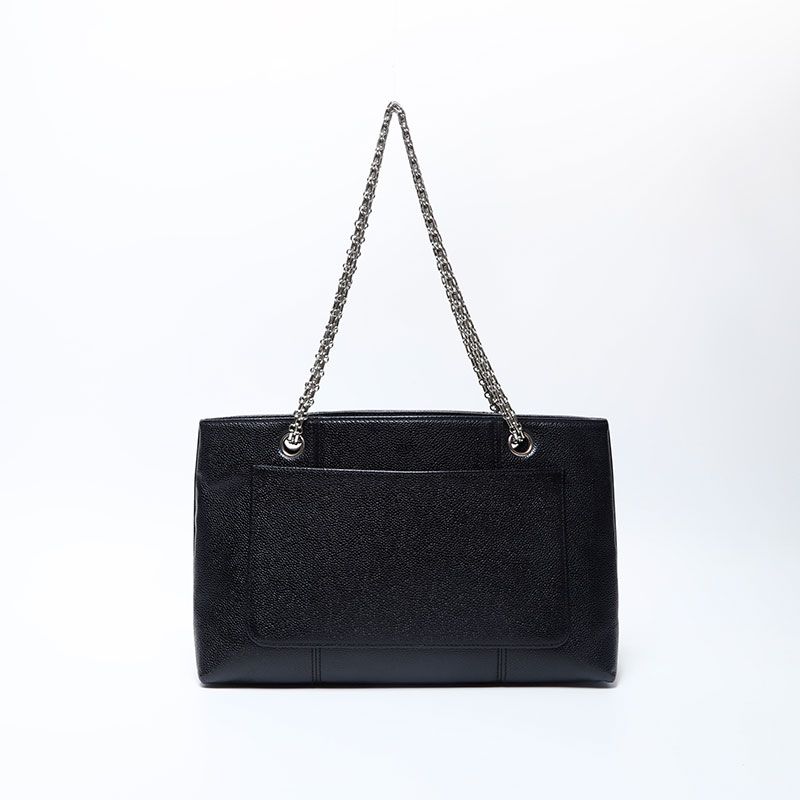 美品‼️CHANEL トートバッグ 6番台 キャビアスキン チェーン ターンロック CHANEL シャネル トートバッグ 6番台 キャビアスキン チェーン ターン