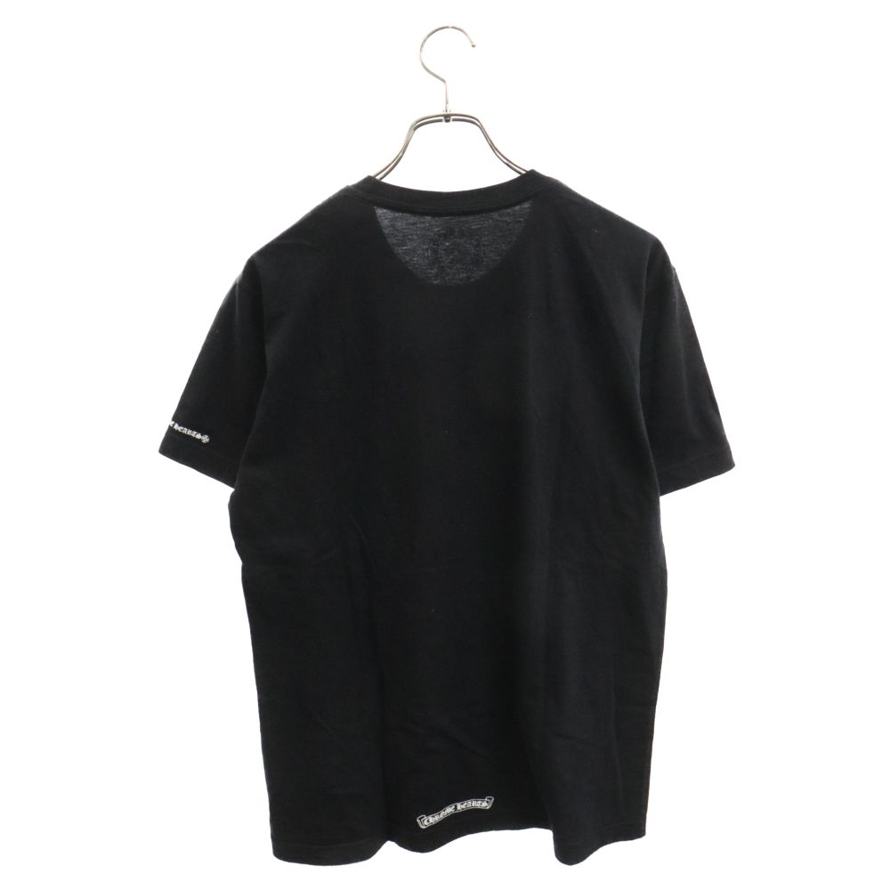 CHROME HEARTS (クロムハーツ) CH T-SHRT 1 ネックロゴプリントポケット半袖Tシャツ ブラック - メルカリ