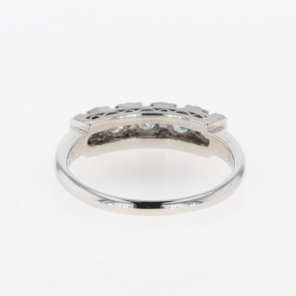 メレダイヤ デザインリング プラチナ 指輪 リング 11号 ダイヤモンド 