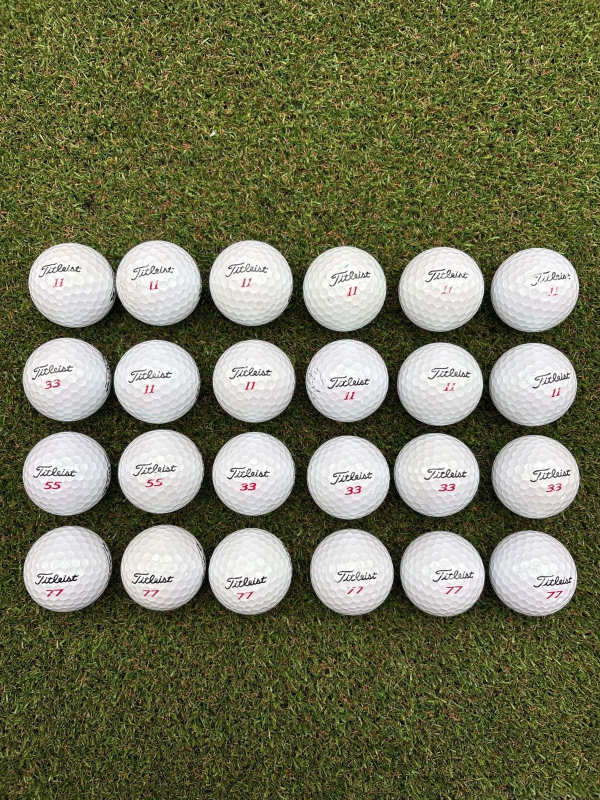 送料込み　新品に近い　タイトリスト　VG3　ロストボール24個 B07】Titleist VG3 白 年式混合 ロストボール 24球 - メルカリ