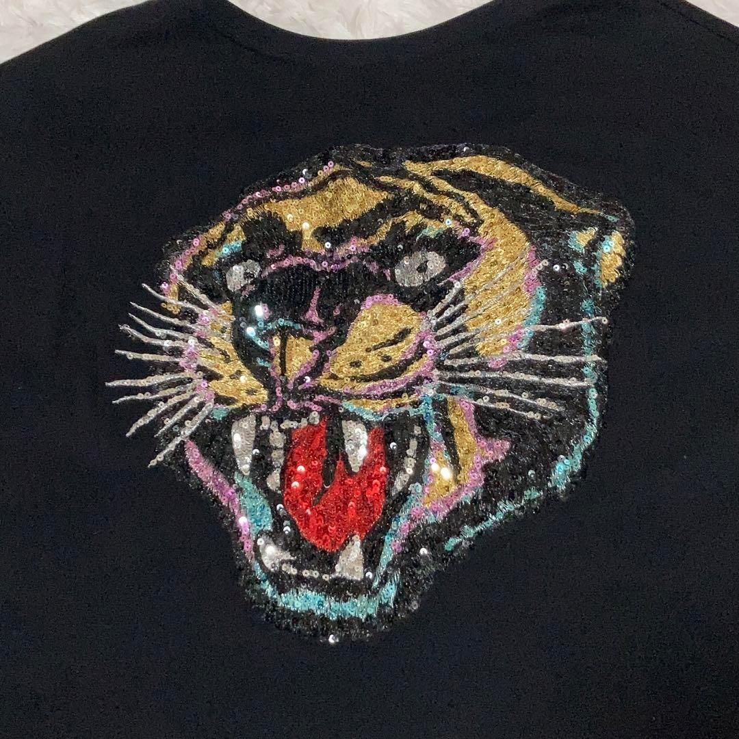 美品】GUCCI Tシャツ スパンコール 虎 タイガー 黒 S - メルカリ