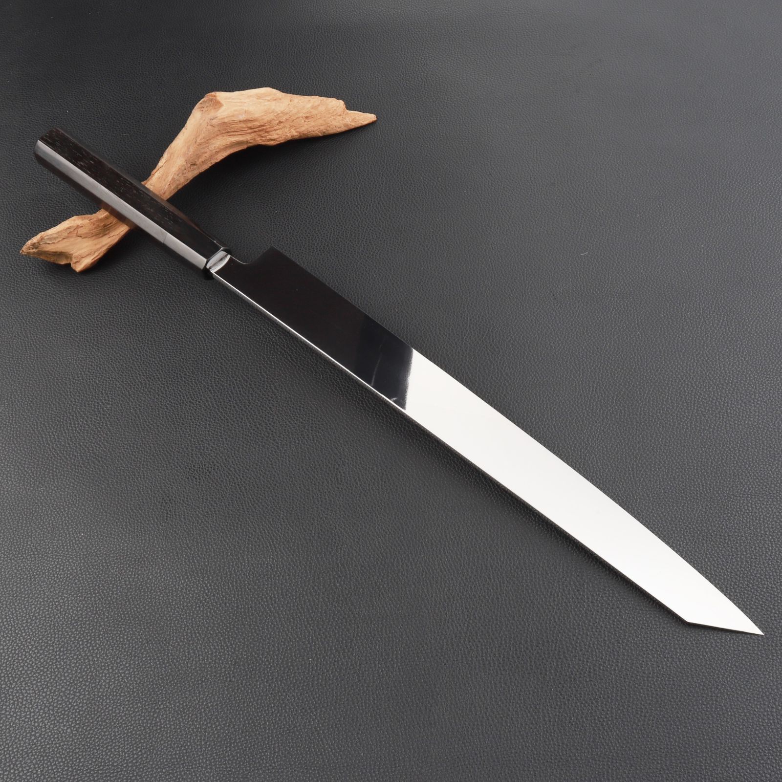 切付柳刃包丁 刺身包丁 尺二（刃渡り360mm）通常鏡面仕上げ 本刃付け 