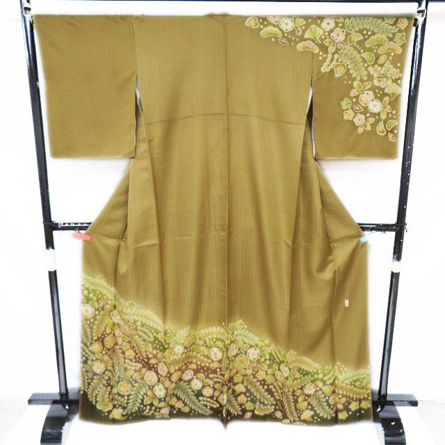 新品 翠山工房 桐屋の辻ヶ花 金通し 着物 仕付糸付 トール 訪問着 5541 特選 訪問着 着物 中古 袷 桐屋 翠山工房 辻が花 L トール A1094
