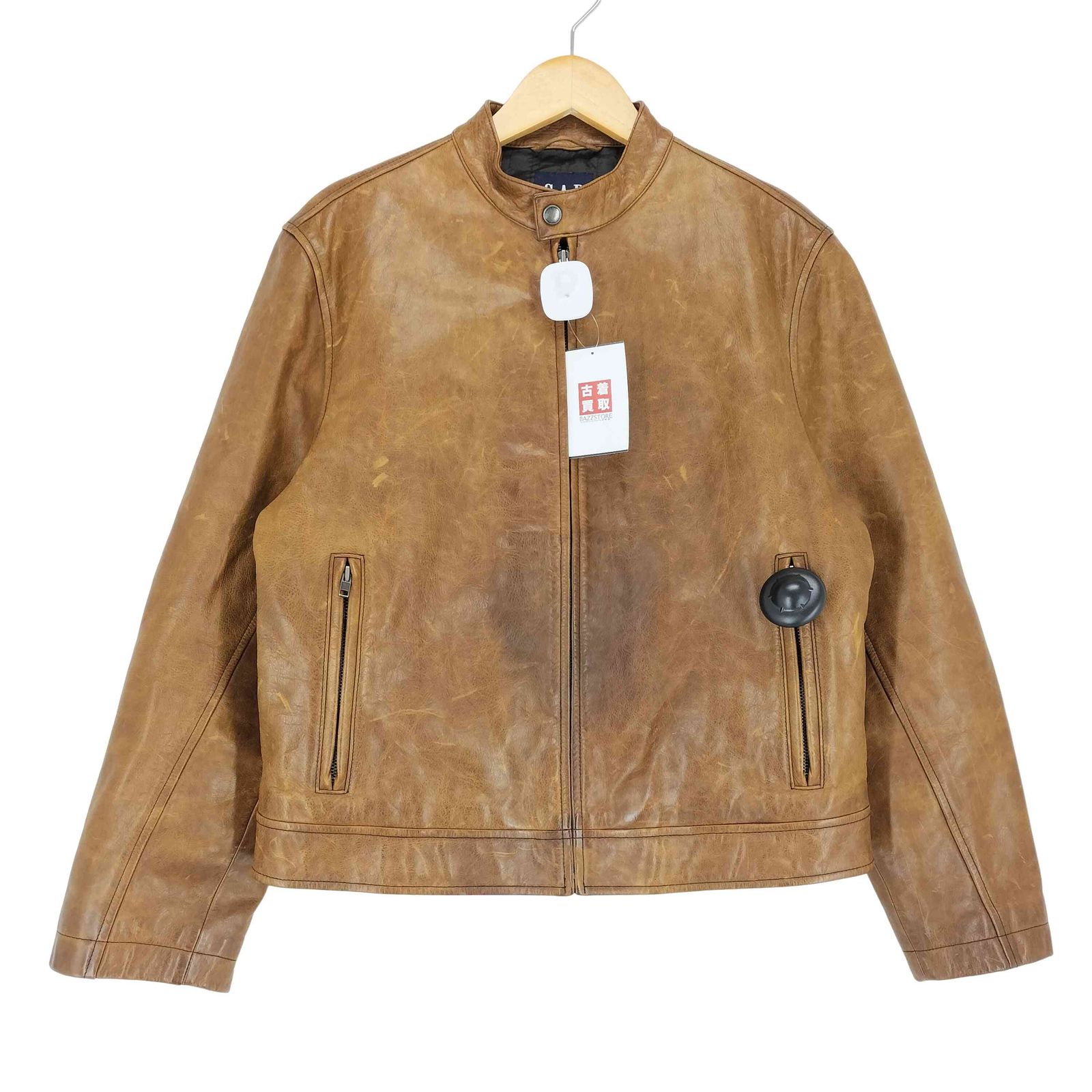ギャップ Gap ギャップ レザー ライダース ジャケット メンズ XS 茶