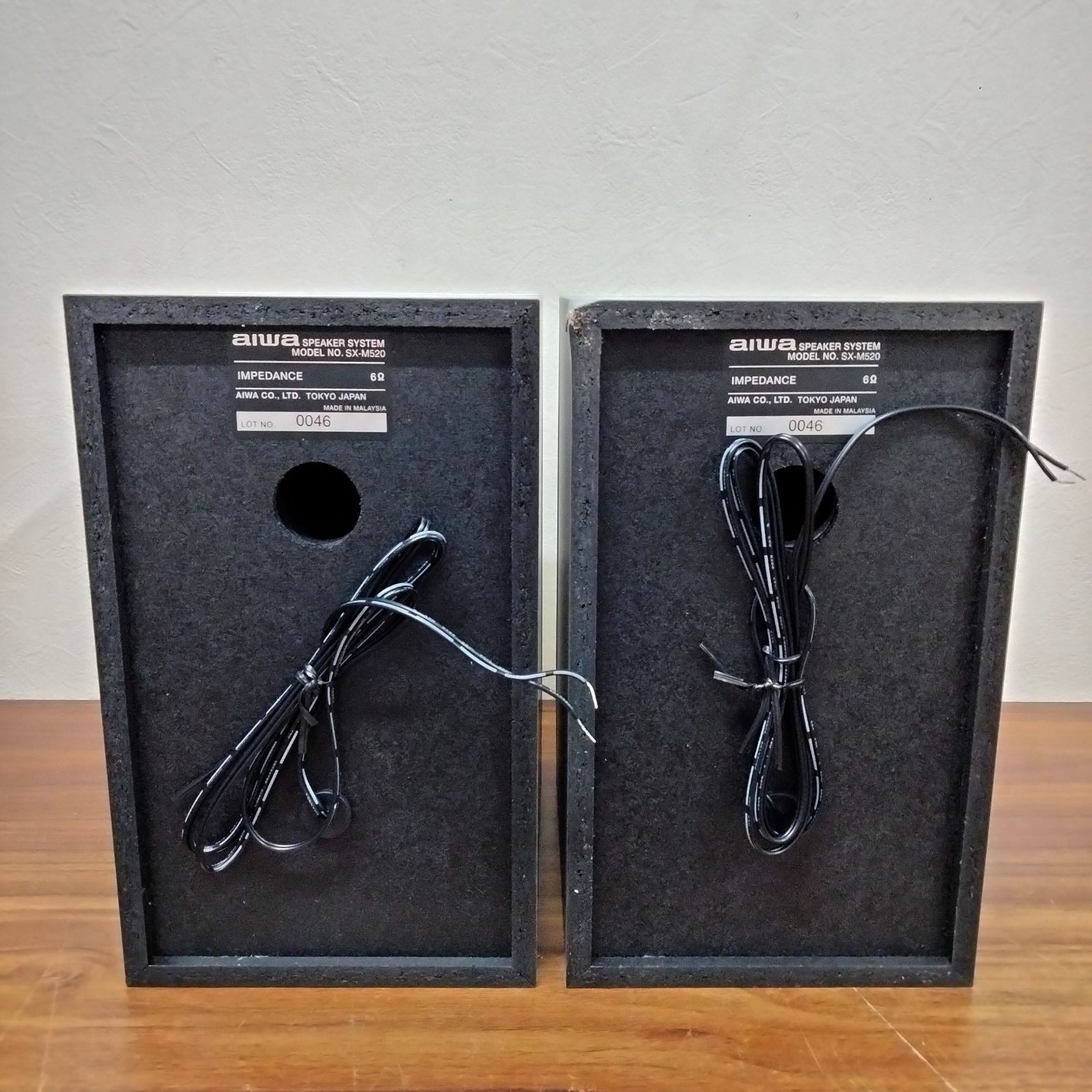 N-4062] aiwa アイワ スピーカーシステム SX-M520 ジャンク品