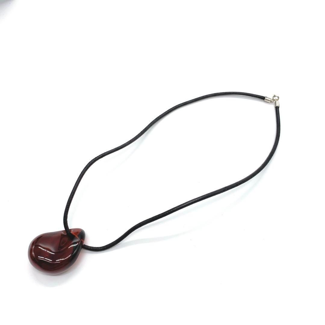 Baccarat バカラ ガレ ネックレス ペンダント レッド 赤 - メルカリ