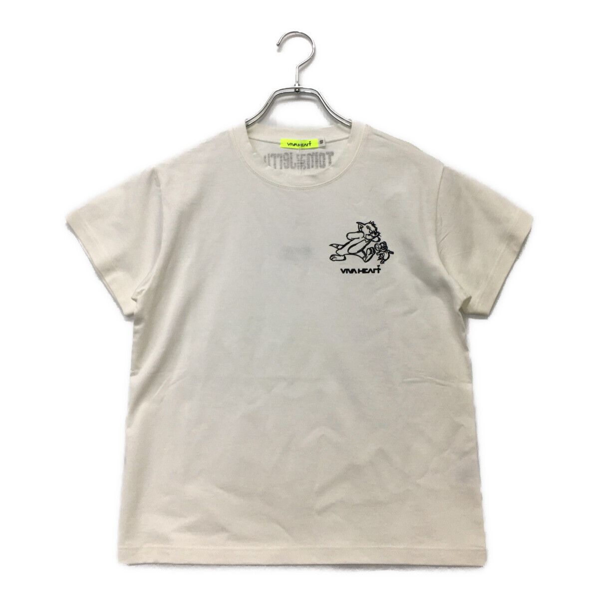 未使用品 レディース ビバハート VIVA HEART 半袖Ｔシャツ 40(M) 白 ホワイト クルーネック トム＆ジェリー