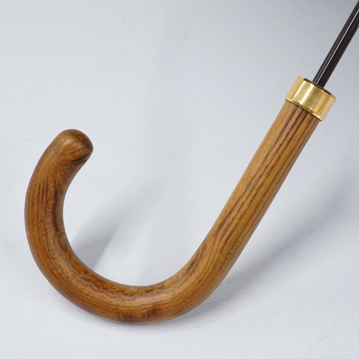 紳士傘 FOX UMBRELLAS フォックスアンブレラズ 傘 メンズ 天然木 ブラウン 無地 63cm S3235