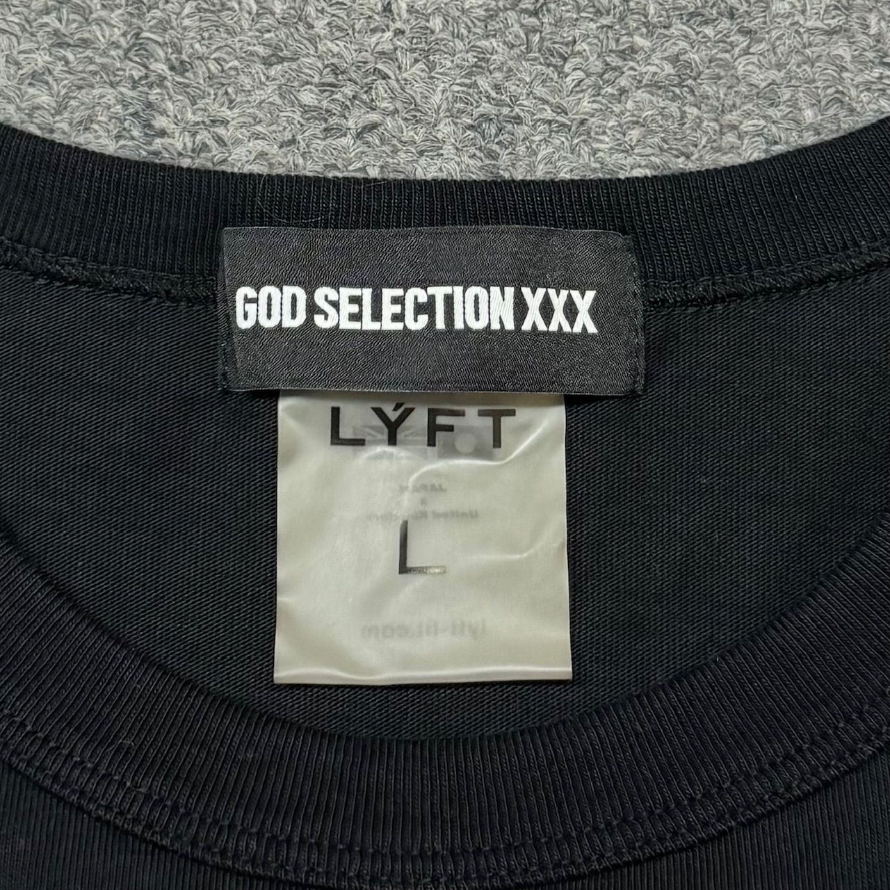 LYFT × GOD SELECTION XXX コラボ ロゴ Tシャツ L LÝFT × GOD SELECTION XXX 2024