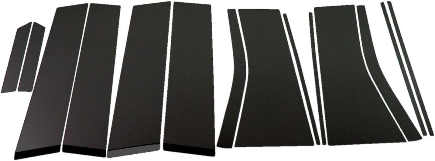 BRIGHTZ エルグランド E52 超鏡面ステンレスブラックメッキピラーパネル バイザー無用 3Dタイプ 14PC 【 PIL－BLA－138 】 TNE52 PNE52 TE52 PE52
