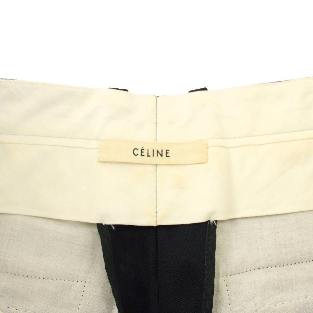 CELINE セリーヌ フィービー期　レーヨン　シルク　テーパードパンツ36 CELINE セリーヌ フィービー期 レーヨン シルク テーパードパンツ36