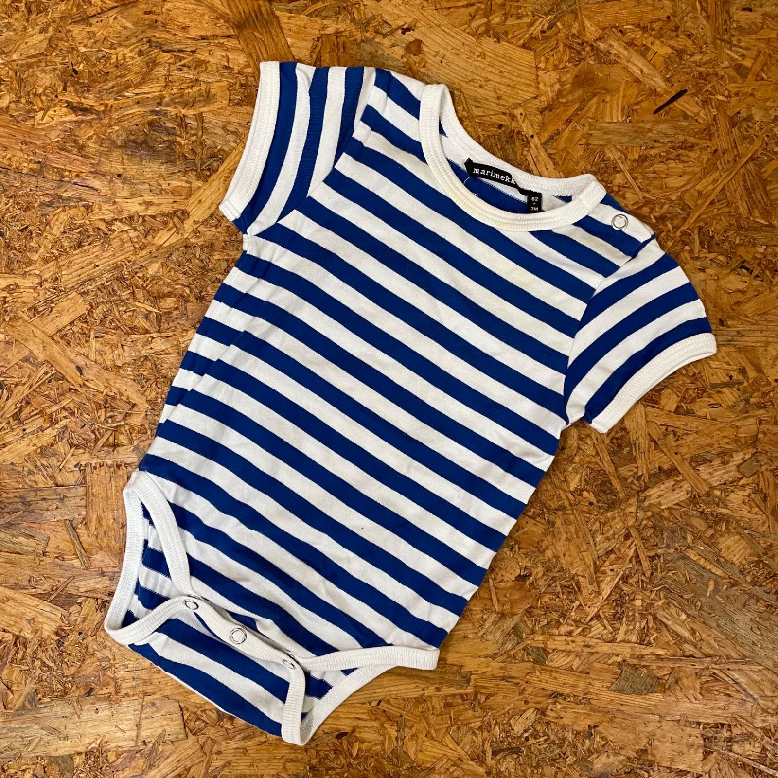 marimekko ボーダー ロンパース 62 3M マリメッコ ベビー キッズ 
