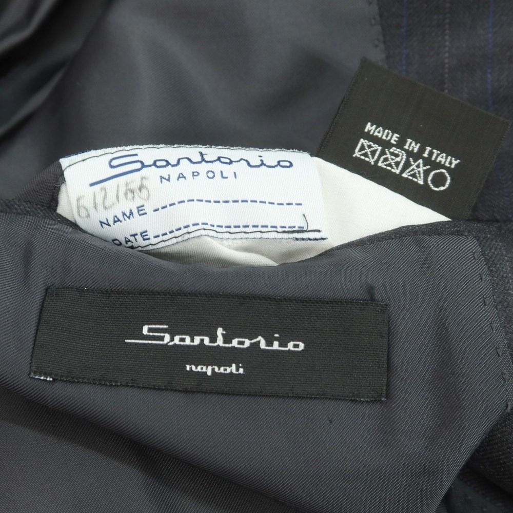 革命 サルトリオ Sartorio ウール ストライプ 3つボタンスーツ チャコールグレー サイズ50 メンズ 送料無料キャンペーン中。