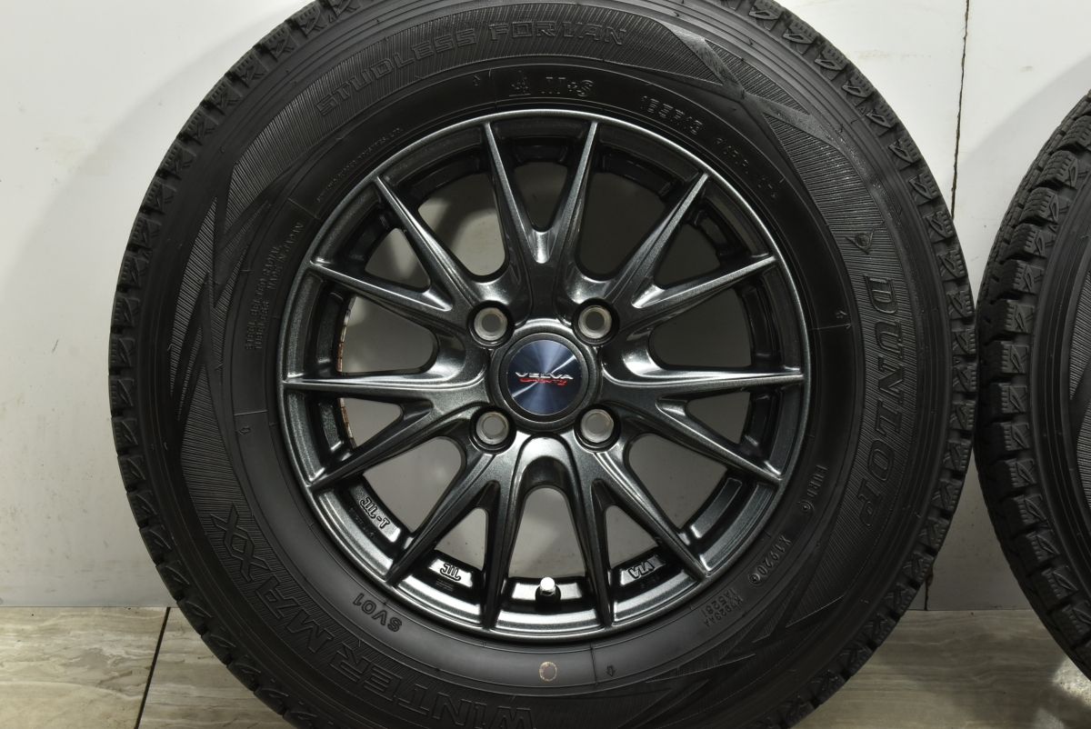 美品】ヴェルヴァ 13in 5.00B +36 PCD100 ダンロップ ウィンター 