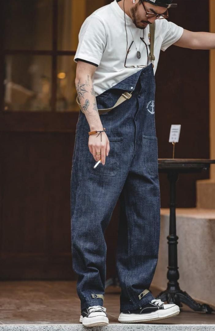 オーバーオール デッキパンツ デニム つなぎ オールドアメリカン