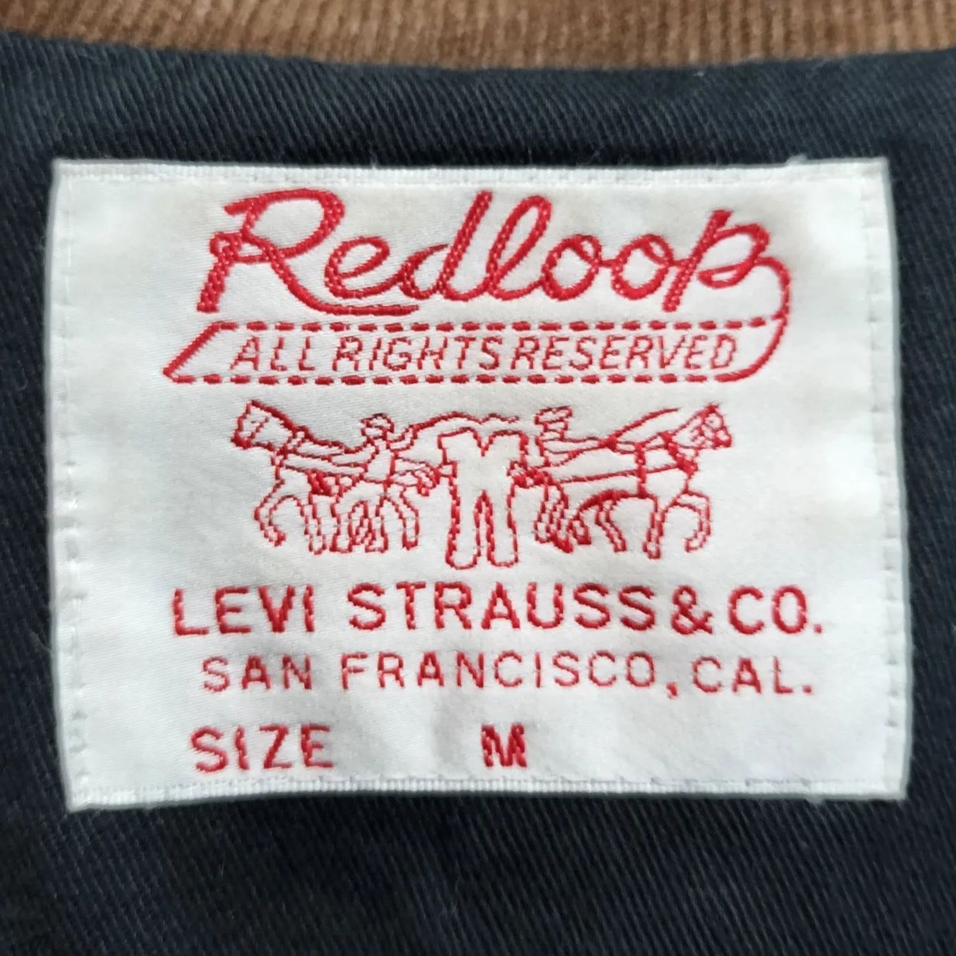 レア】Levi's Redloop ファー付き デニム地 ジャケット ブルゾン