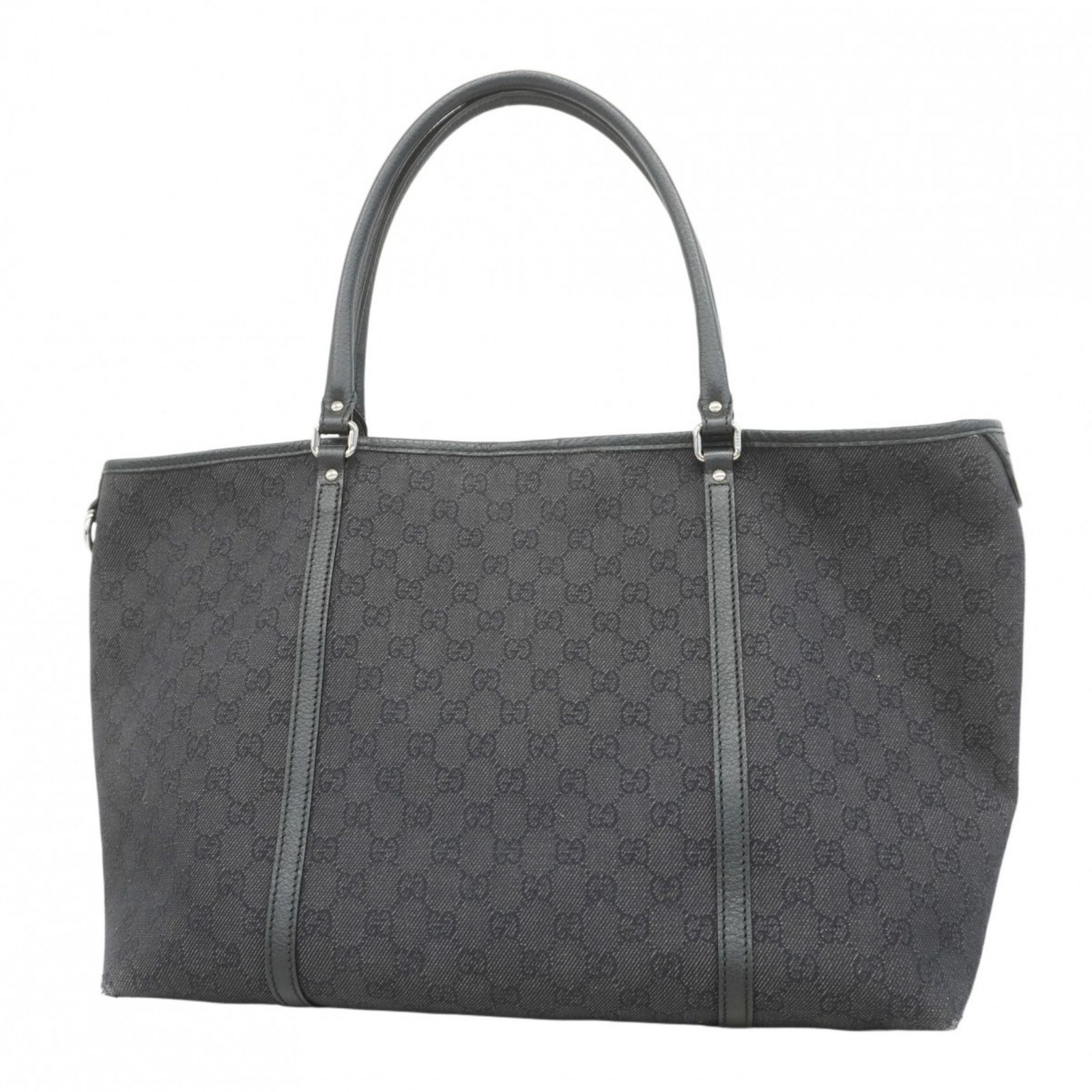 グッチ(Gucci) グッチ トートバッグ 265696 デニム グレー ブラック 